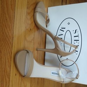 Steve Madden Stecy natural 4 inch heel sandal